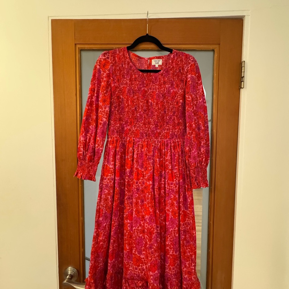 Exclusive vintage poppy Isabel classic dress